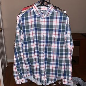 Express Patterned Long Sleeve Casual Shirt